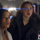 Judy (Taylor Russell) and Penny (Mira Sundwall) Robinson give one of many “oh damn” faces.